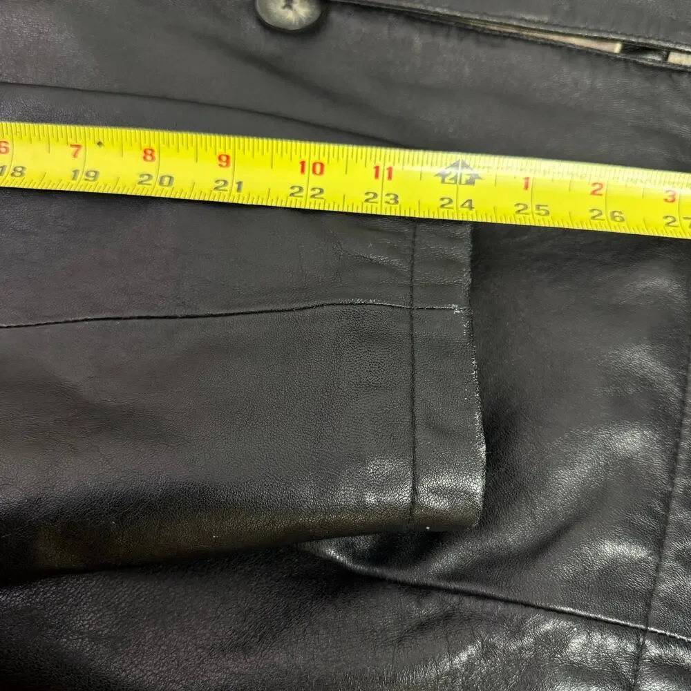 Wilsons Leather Pelle Studio Medium Button Down Jacket Coat Thinsulate Conceal